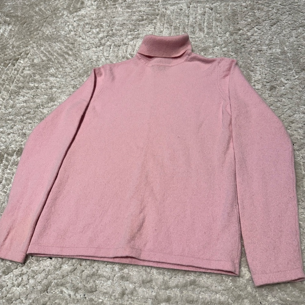 Charter Club Soft Pink Turtleneck Sweater